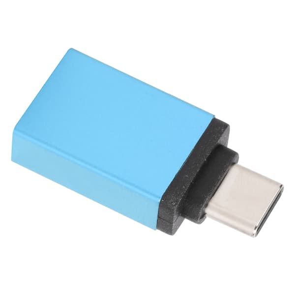 Typ C Adapter Omvandlare Mobiltelefon Notebook USB Snabbladdning Datortillbehör (Sjöblå)