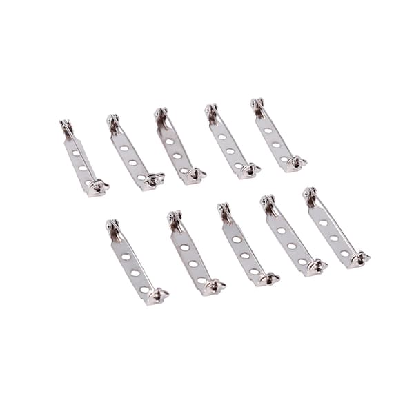 50 st Bar Pins Broschlås Baksida Säkerhetsspärr Rullande DIY Hantverk 32mm