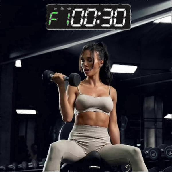 Gym Timer Intervall Träningsklocka Nedräkning Upp Stoppur - hhny