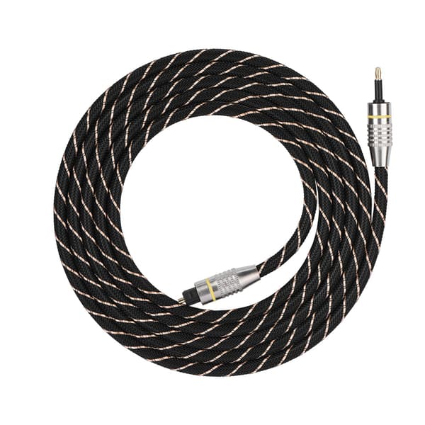 Toslink til Mini Plug 3,5 mm optisk fiber digitalt lydkabel SPDIF forgyldt stik 2m