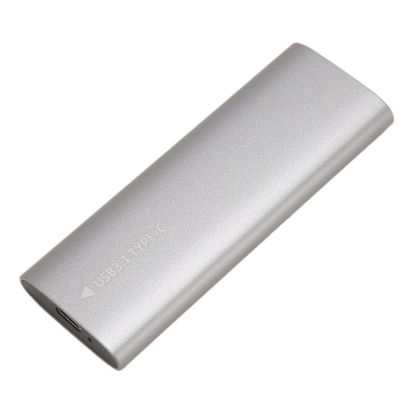 M.2 SATA SSD -kotelo USB C 3.1 10 Gbps UASP Trim Alumiiniseos Type C SSD -kotelo 2280 2260 2242 2230 -kokoisille NVME- ja NGFF-protokollille, hopeanvärinen