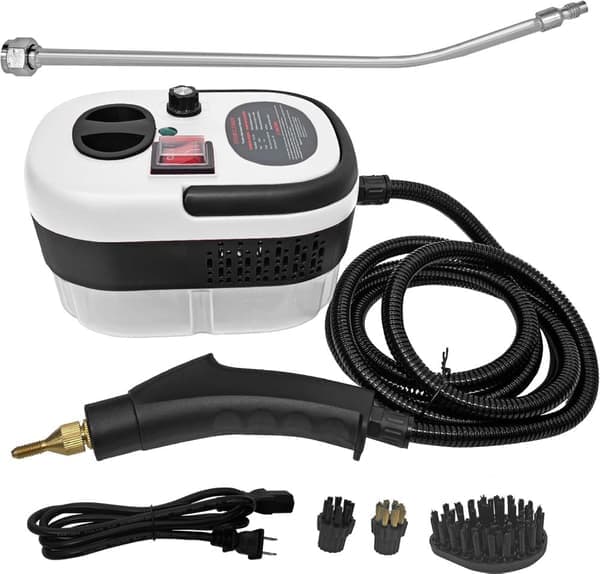 【03】Højtryks 2500W Damprenser med 3 Børster & 6 Indstillinger