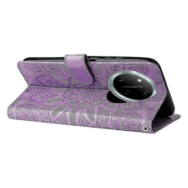 Læderetui til Honor Magic7 Lite 5G/ X9c 5G Solsikke Pung Cover -NBB Purple