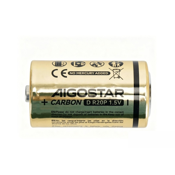Kolbatteri R20P D 1.5V 2 stycken