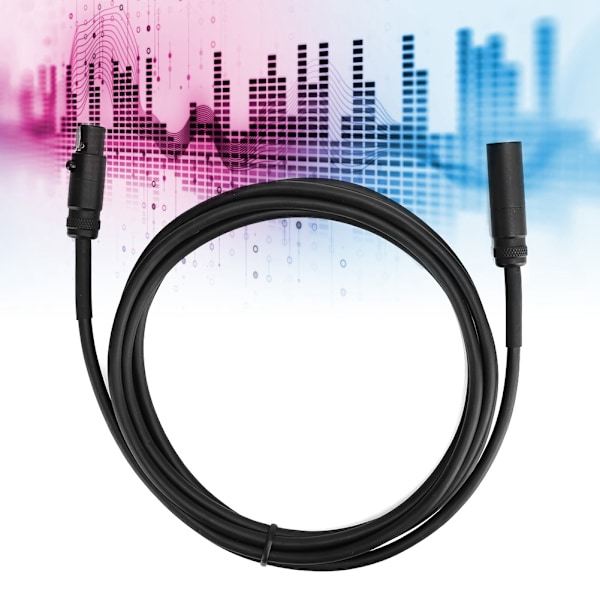 3-Pin Mini XLR Han til Hun Audio Tilslutningskabel til Camcorder DSLR Kamera Mikrofon Interface Tilslutning 2M