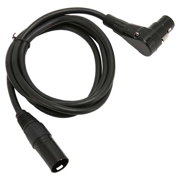 XLR Han til 90 Graders Hun Mikrofonkabel 3-Pin Sølvbelagt OFC Leder XLR Mikrofon Balanceret Kabel 1,5 m