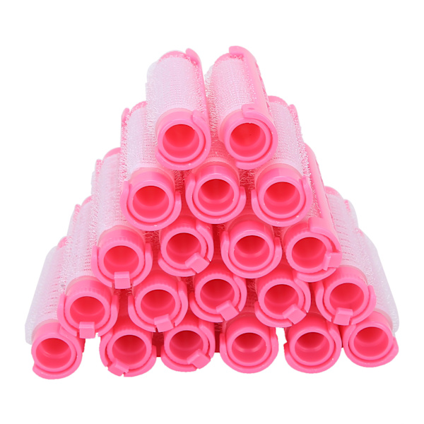 20 st Hårrullar Fluffiga Permanentrullar Hårstylingverktyg Kit Rosa