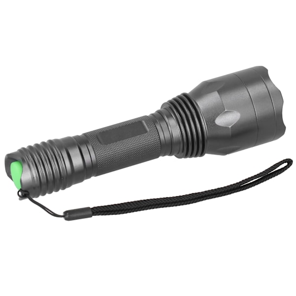 LED Taktisk Ficklampa Vattentät USB Uppladdningsbar Bärbar Utomhus Camping Cykling Grön