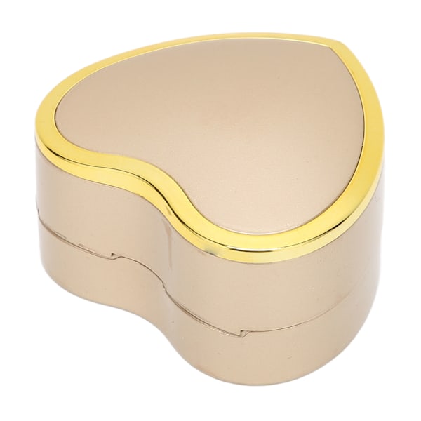 Hjerteformet Halskædeæske Elegant Smykke Display Gaveæske med LED-lys til Frieri Forlovelse Guld