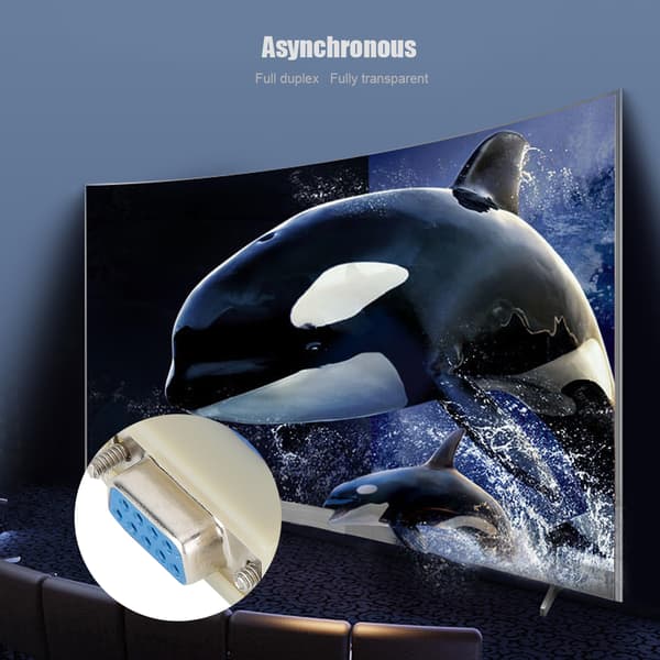 Asynkron Full Duplex Transparent RS232 till 232 ABS Optoelektronisk Isolator med DB9-kontakt
