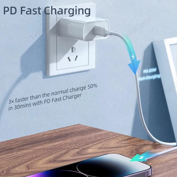 【03】PD3.0 20W pikalaturi datakaapeli iPhone 14 13 12 Pro Max AirPods iPad USB Type C - Lightning-kaapeli 4 kpl 4 PCS 2m