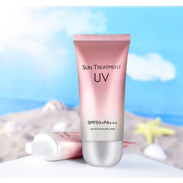Aurinkovoide kasvoille 60ml SPF50+ UV-suojaava ihon valkaisu Virkistävä Kosteuttava UV-suoja kaikille ihotyypeille