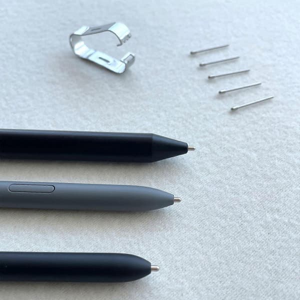 3-delte metalpenne-refiller med multifunktionel clips til bemærkelsesværdige Scribe Write-penne Threaded Round