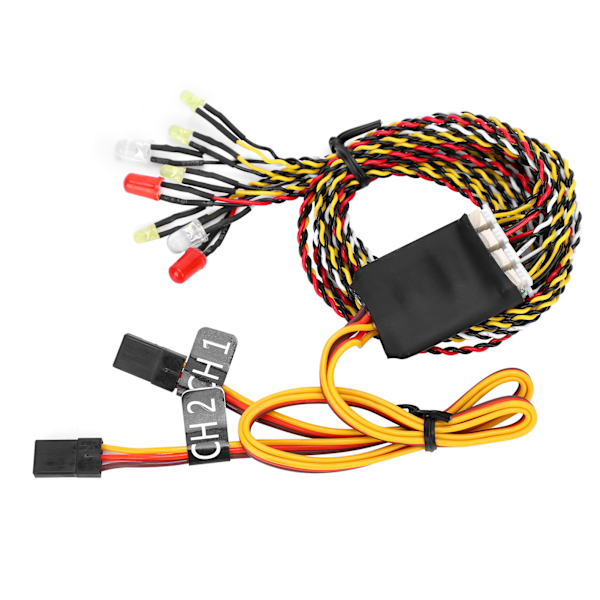 RC Crawler Køretøj 8LED Linkage Lys Gruppe Tilbehør til SCX10 D90 1/8 1/10 RC Bil