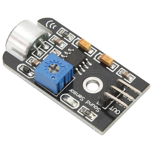 Mikrofon Sensor Ljudmodul 5V Röstdetektering Hög Känslighet Justerbar Förstärkning Analog Utgång