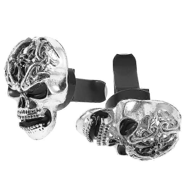 Bilduftfriskerclips, 2 stk., retro aluminiumsventil til bilen, Halloween-dekoration