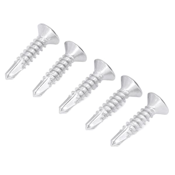 200 stk. selvborende skrue, krydskærv, undersænket hoved, 410 rustfrit stål, 19 mm nominel længde, M4.2‑18