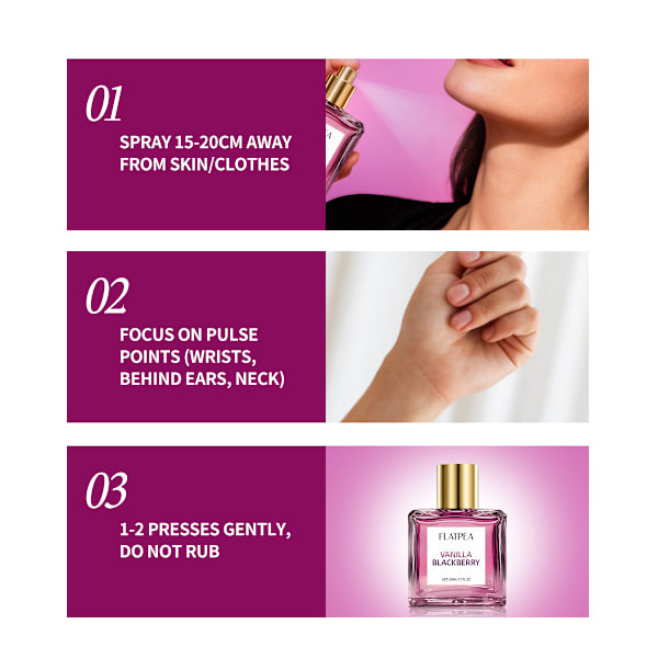 Dameparfume, Vanilje Brombær Hår- og Kropsduftspray, Dameparfume