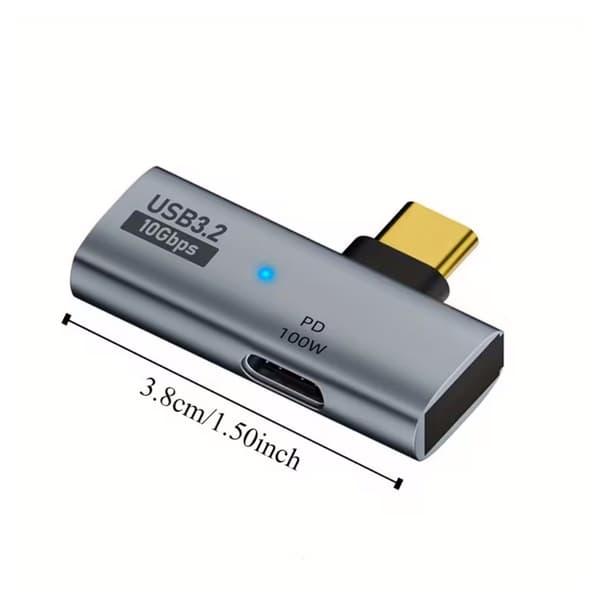 Typ-C till OTG-adapter, 2-i-1 USB Typ-C-adapter, stöder PD till USB OTG-dataöverföring.