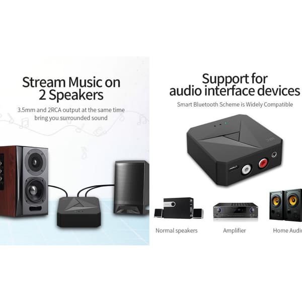 Bluetooth RCA/AUX-adapter – NFC-sensor