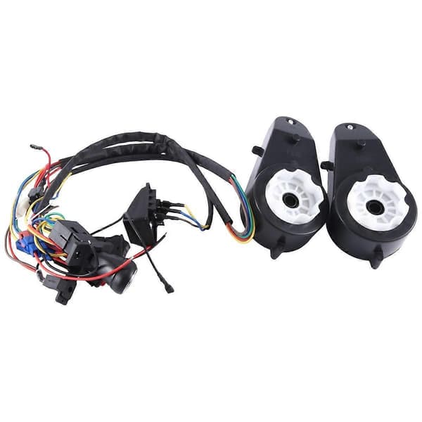 【03】Børne Elbil DIY Modificerede Kabler og Afbrydersæt, Børne Elbil 4WD Legetøj Tilbehør med MotorCJY Black