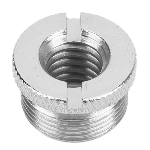 3/8 tum hona till 5/8 tum hane Skruvar Gängadapter för mikrofonstativ för mikrofonfäste Silver F19A