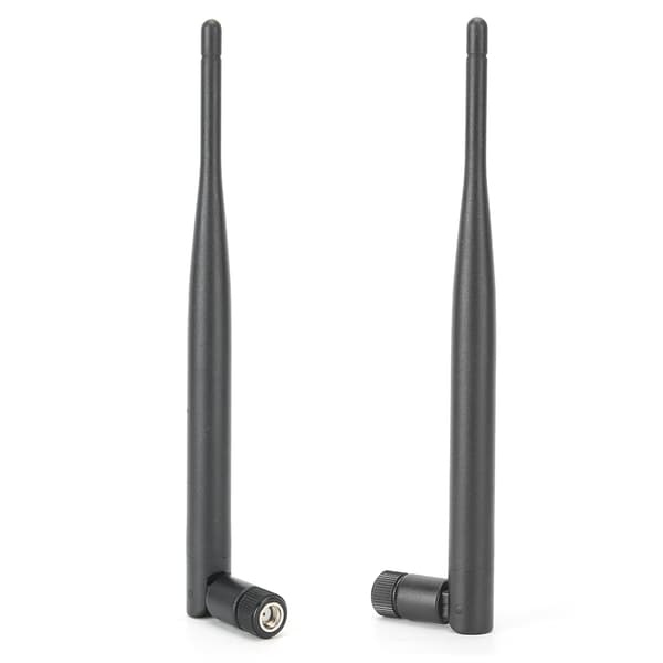 2 st Routerantenn Hållbart WIFI-system 6DB Hög förstärkning 2,4/5,8G Dubbelband SMA Innerhål