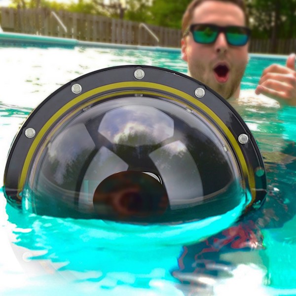 TELESIN Professionel Dome Port Vandtæt Etui Hus til GoPro Hero 5/6/7 Kamera