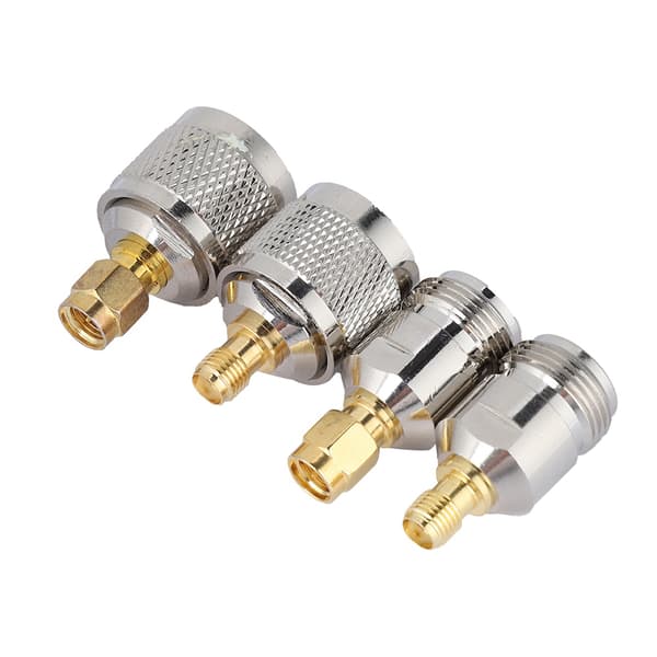 4 stk. SMA til N Adapter N Han/Hun til SMA Hun/Han RF Koaksial Adapter Konnektor