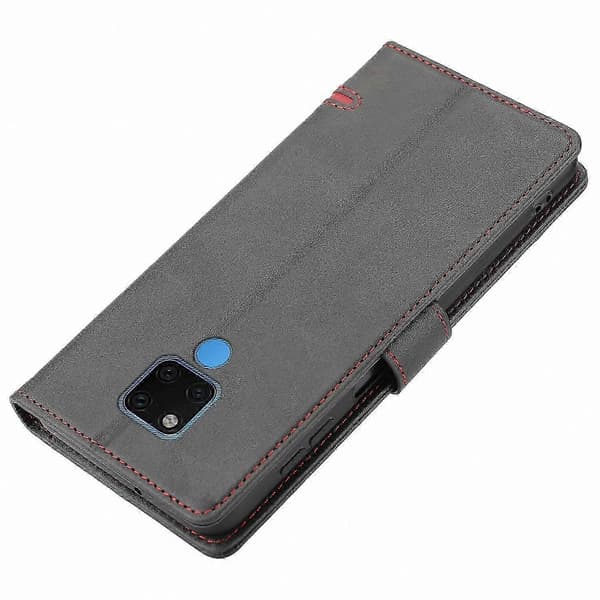 Mate 20 Flip Läder Plånboksfodral Black