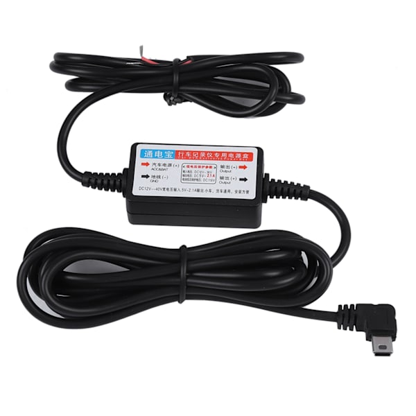Lavspændingsbeskyttelse Step Down Mini USB 12V til 5V Konverter 3m Step Down 12V 5V Kabel