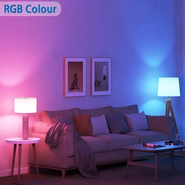 WB C37 E27 6.5W RGB+CCT älylamppu, 555lm, WiFi/Bluetooth-ohjaus