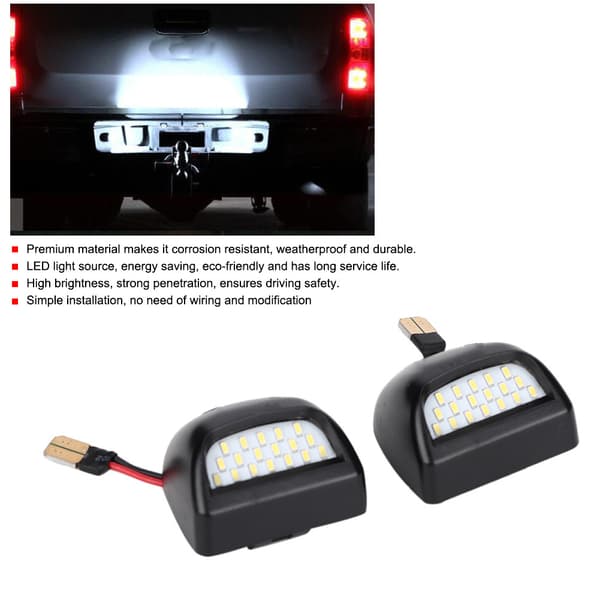 2 stk. nummerpladelygte signallys DC12V Passer til Cadillac Escalade 2002-2006DC12V