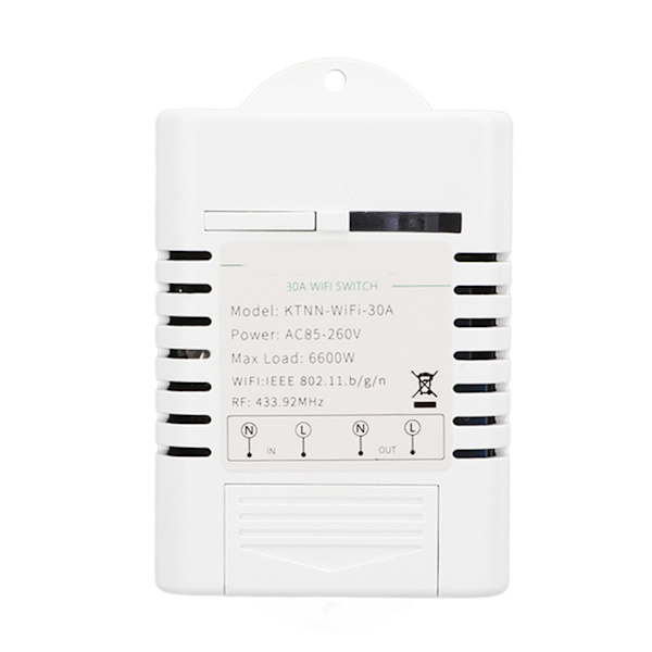 Smart Switch Realtidsfeedback Stemmestyring Intelligent Timing WiFi Switch AC 85V til 260V