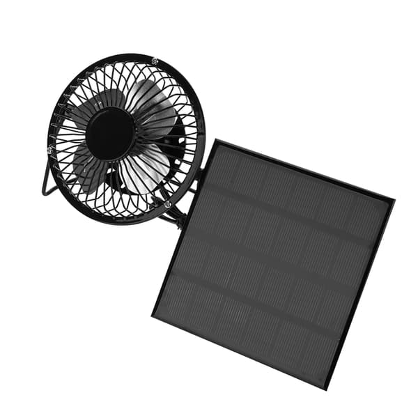 Bärbar Minifläkt med USB Kylkit - 3W 6V Utomhus Solpanel Tillbehör