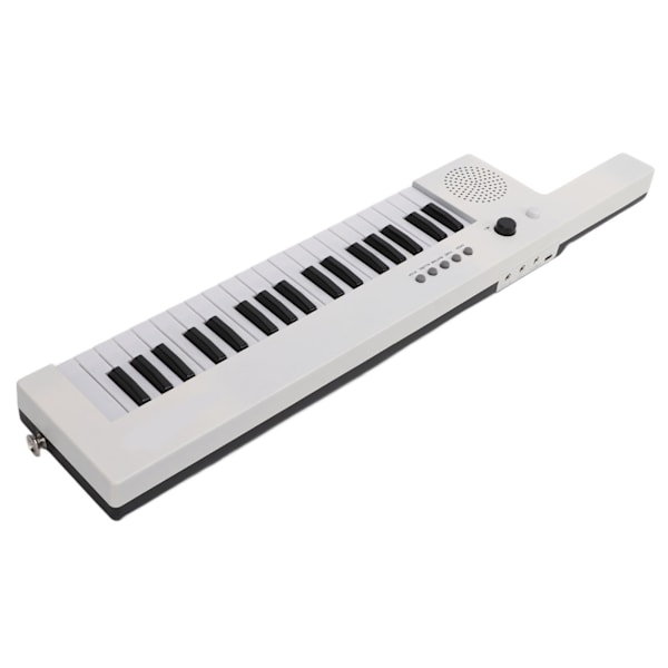 37 Tangenter Keyboard Piano Bärbar Gitarr Elektronisk Orgel Mini Keytar Utbildning MusikinstrumentBF-3755 Vit
