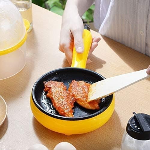6-tommer non-stick elektrisk stegepande, gul minipande