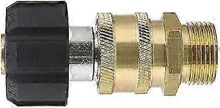 Lynkoblingsadaptersæt til højtryksrenser, 3/8 til M22-14 udvendigt gevind, 5000 PSI messingfittings, 14 mm