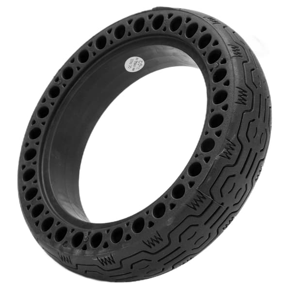 8.5x2.0 Elektrisk Scooter Hul Solid Dæk Anti Punktering Skridsikkert Dæk til Xiaomi M365 Sort