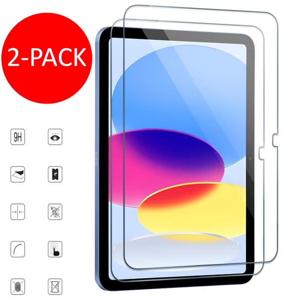 【03】2-PACK iPad (A16) gen 11 2025 screen protector tempered glass 9H transparent