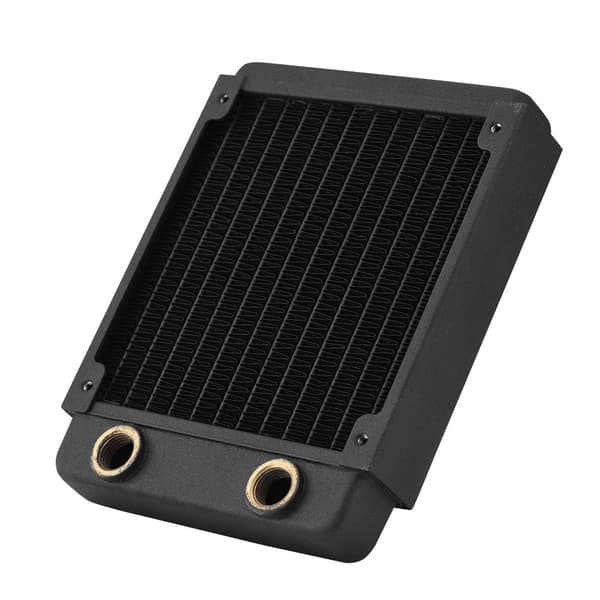 Koppar Radiator Kylfläns Dator Vattenkylning Flytande Värmeväxlare (120mm)