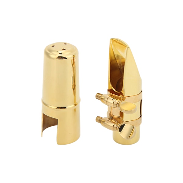 Saxofon Munstycksset Metall för Althorn Altsax med Lock Kuddar Instrumenttillbehör Nr.8 Storlek