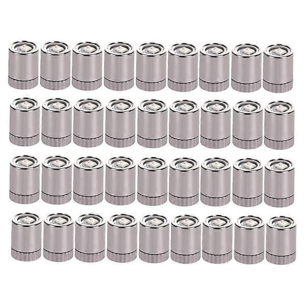 【03】36 stk. miniaturelamper til dukkehus, miniature LED-lys til håndværk, mini spotlight batteridrevet (varm hvid)