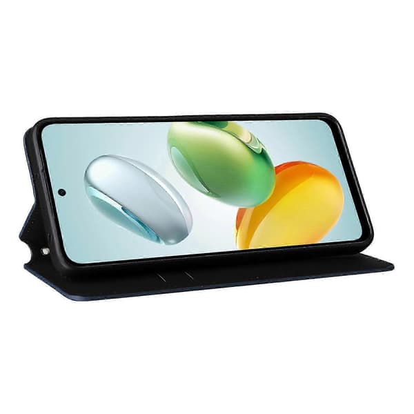 För Honor 200 Smart 5G/Play 60 Plus 5G-skal Rhombus Imprint PU-läderplånboksfodral Blue