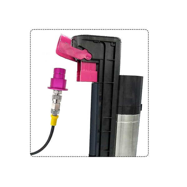 Sovitin ulkoiselle CO2-säiliölle, letkusarja Sodastream Duo Quick Connect W21.8 G3/4 Pink