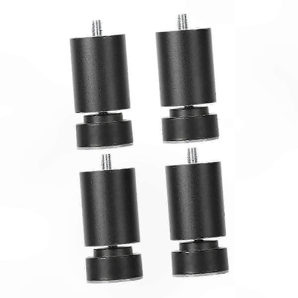 Robust møbelstøtte med justerbare metalben og M10-gevindforbindelse Black 6cm