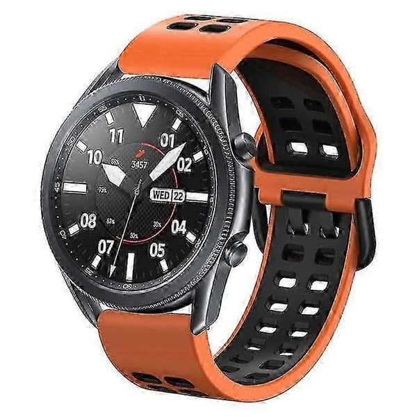 Til Garmin Venu Sq 20 mm blandet farve silikone urrem FMNH White Black