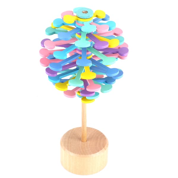 Træ Stress Relief Legetøj Dekompression Stav Sekvens Legetøj Dekoration til Børn Macaron Farve