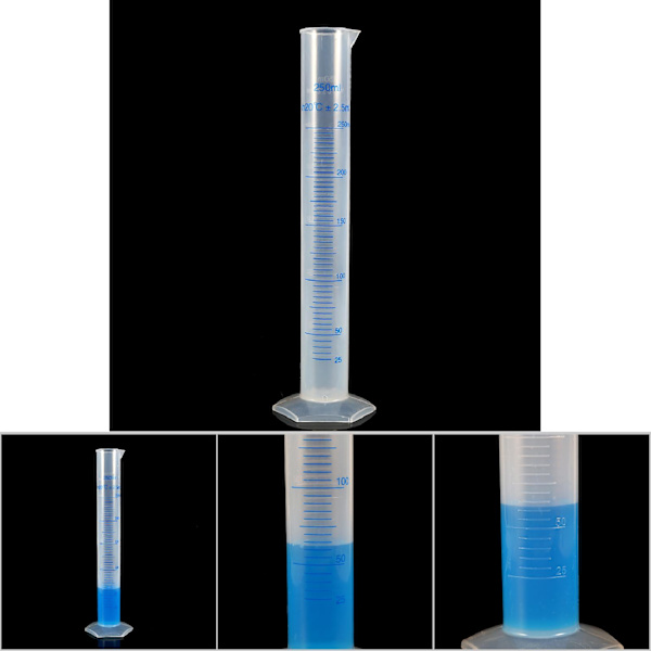 Mätcylindrar Glas 250ml Plastmätcylinder