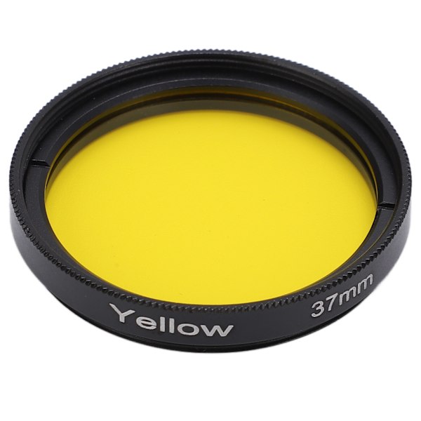 37mm Fullfärgsobjektivfilter Repskydd Vattentätt Fullfärgfilterkit för SLR-kamera Gul